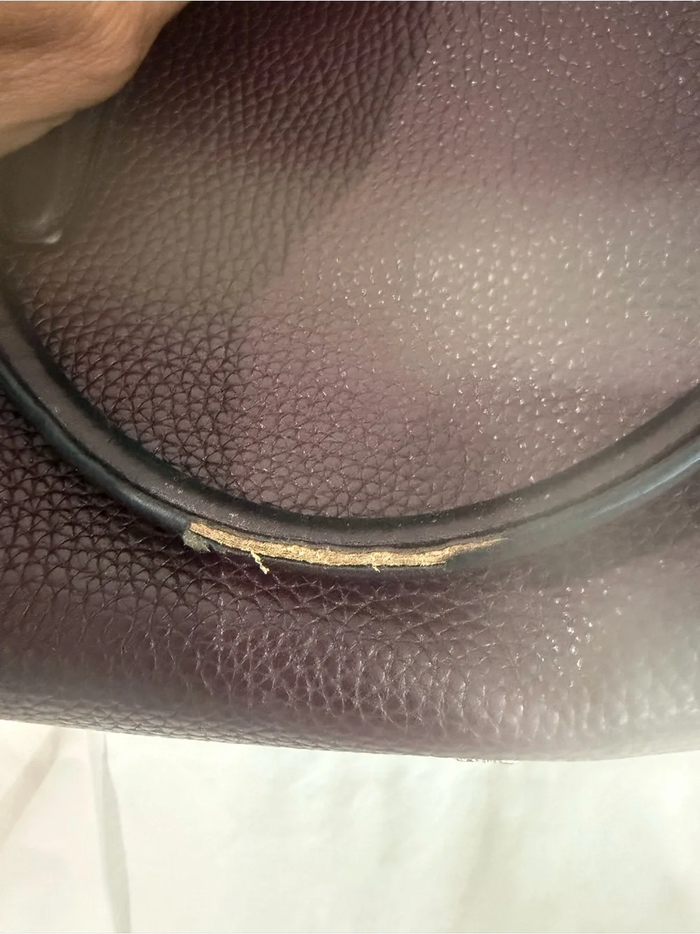 Coach 57276 Oxblood Pebbled Leather Carryall Satchel Triple Compartment